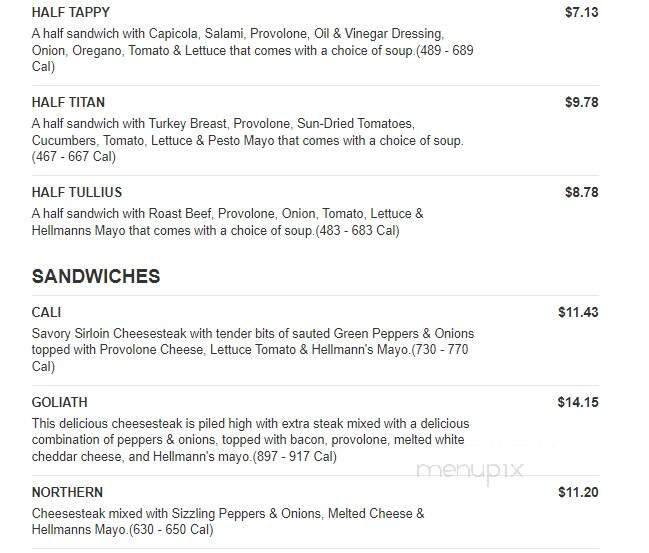 Erbert and Gerbert's Sandwich Shop - Sartell, MN menu_pic