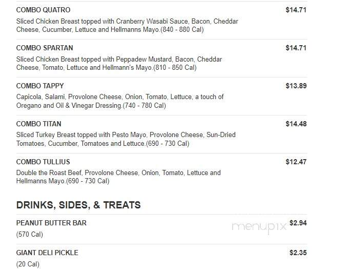 Erbert and Gerbert's Sandwich Shop - Sartell, MN menu_pic