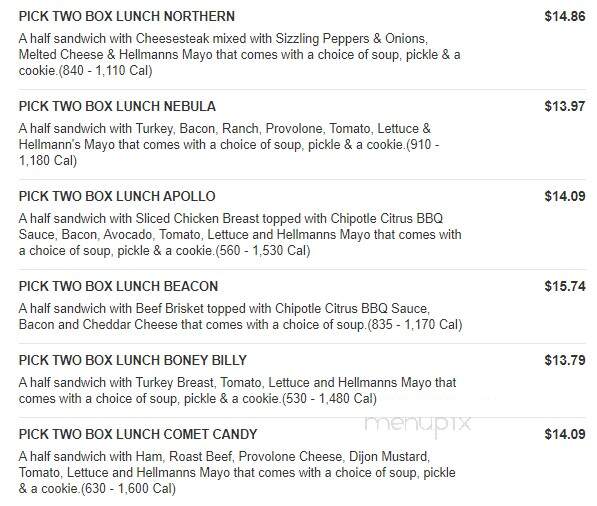 Erbert and Gerbert's Sandwich Shop - Sartell, MN menu_pic