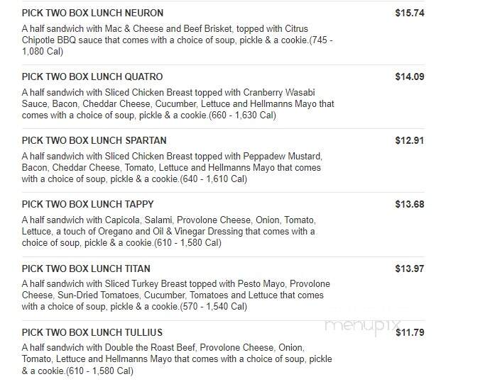Erbert and Gerbert's Sandwich Shop - Sartell, MN menu_pic