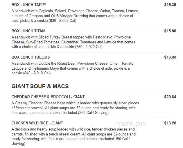 Erbert and Gerbert's Sandwich Shop - Sartell, MN menu_pic