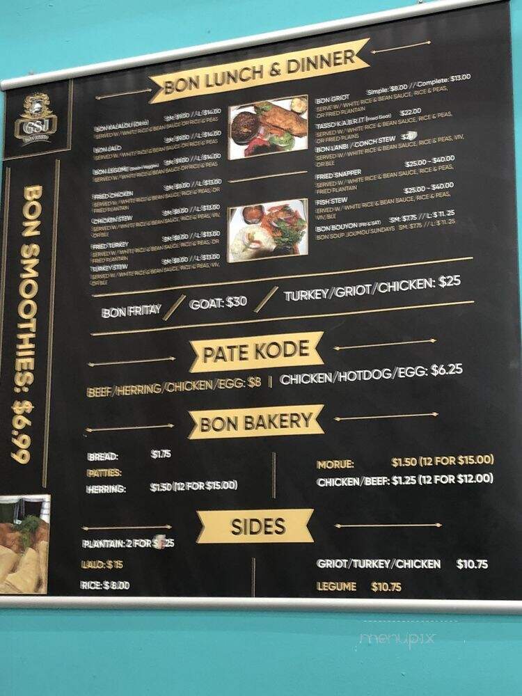 Gsj Bon Resto - Lake Worth, FL menu_pic