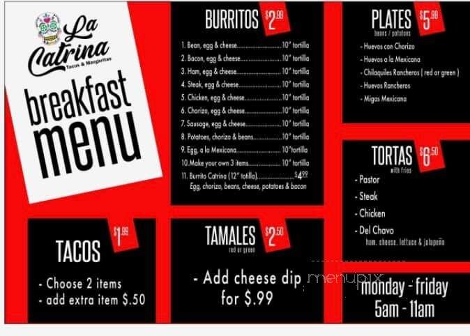 La Catrina - East Ellijay, GA menu_pic