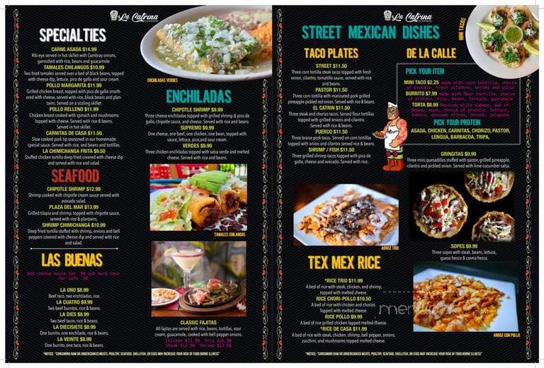 La Catrina - East Ellijay, GA menu_pic