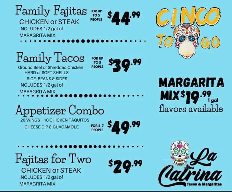 La Catrina - East Ellijay, GA menu_pic