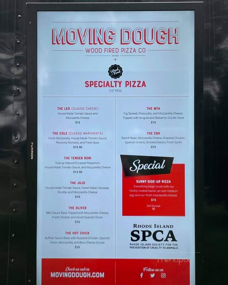 Moving Dough Wood Fired Pizza - East Providence, RI menu_pic