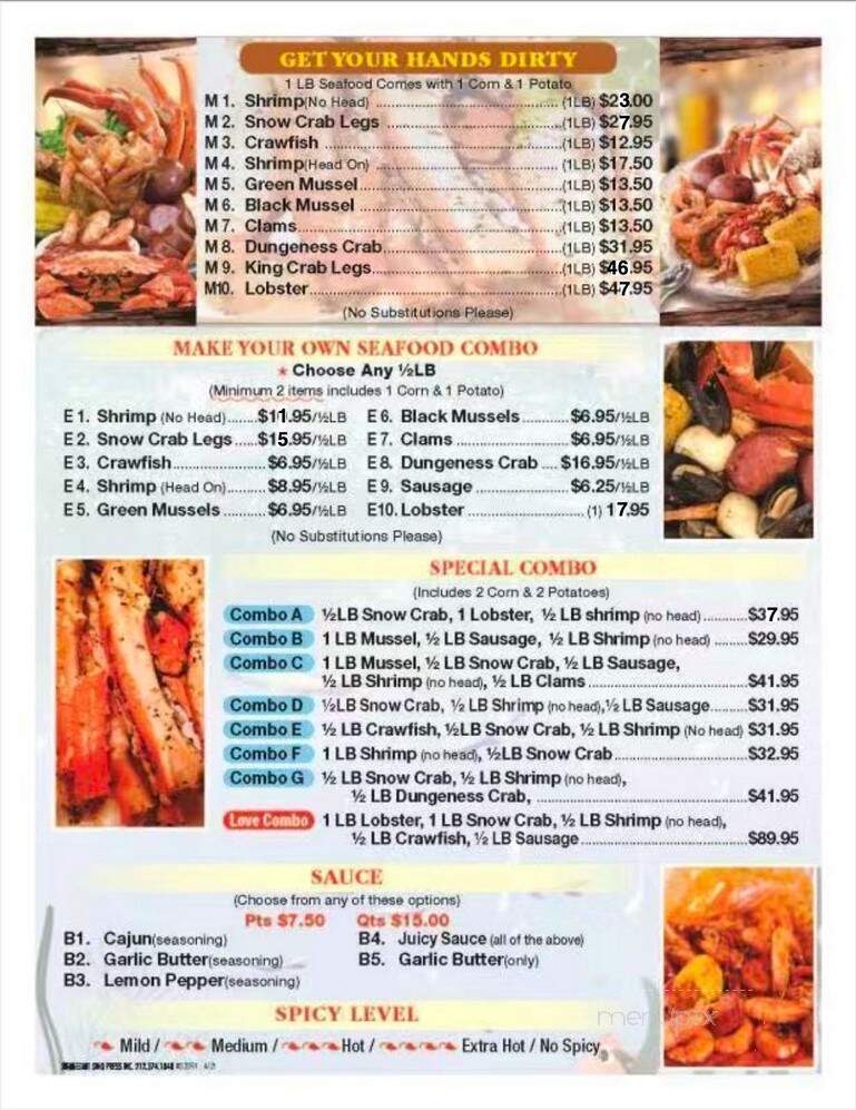 Seafood Crab - Greenwood, MS menu_pic