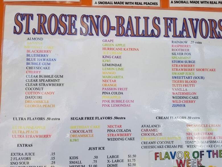 St. Rose Sno-Balls - Saint Rose, LA