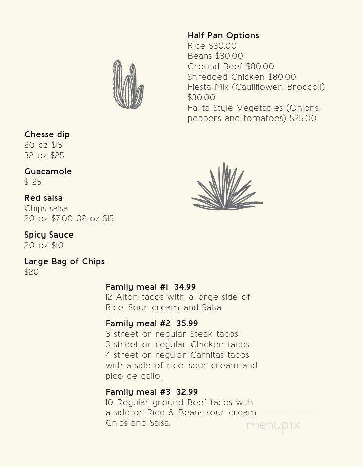 Taqueria Maya - Alton, IL menu_pic