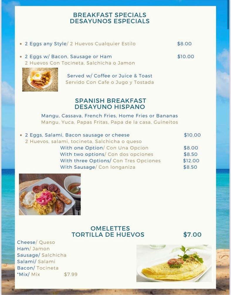 Terraza Latina - Hartford, CT menu_pic