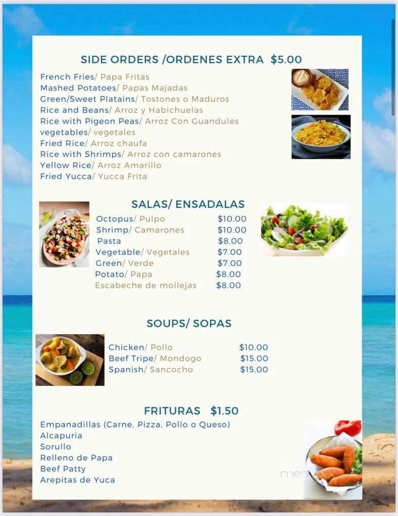 Terraza Latina - Hartford, CT menu_pic