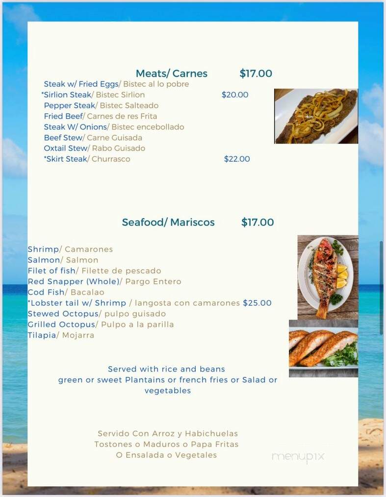 Terraza Latina - Hartford, CT menu_pic