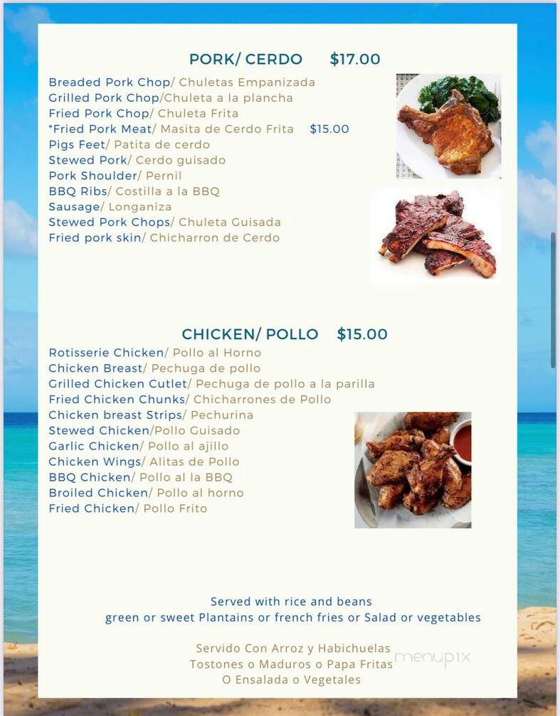 Terraza Latina - Hartford, CT menu_pic
