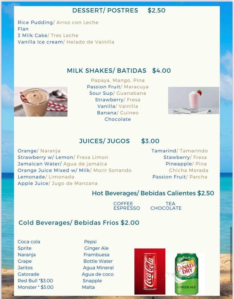 Terraza Latina - Hartford, CT menu_pic