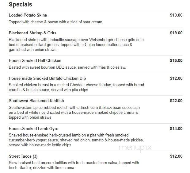 The Woodford Club - Versailles, KY menu_pic