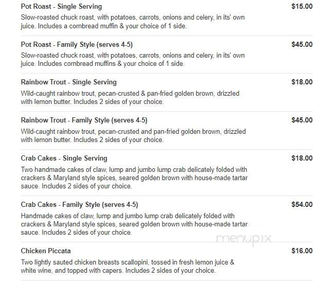 The Woodford Club - Versailles, KY menu_pic