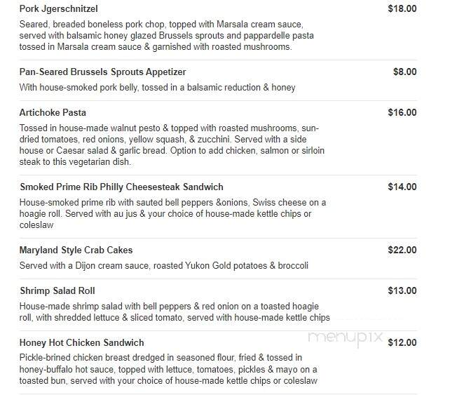 The Woodford Club - Versailles, KY menu_pic