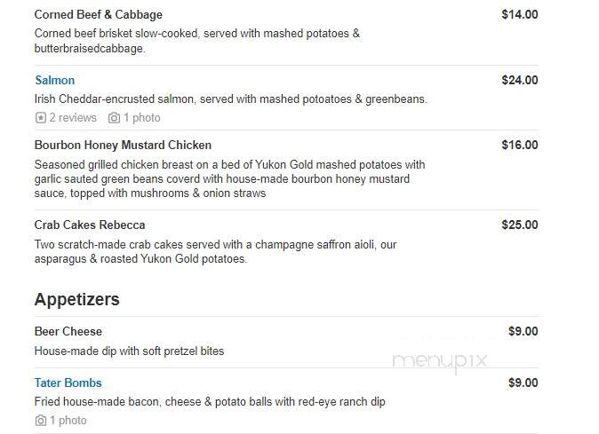 The Woodford Club - Versailles, KY menu_pic