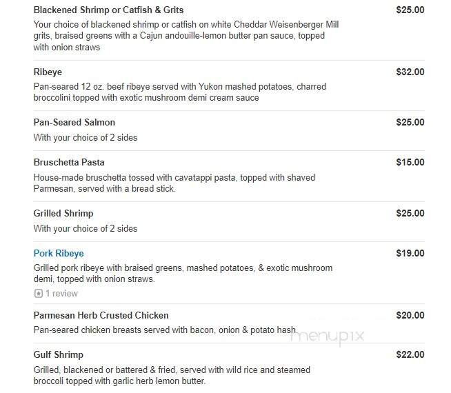 The Woodford Club - Versailles, KY menu_pic