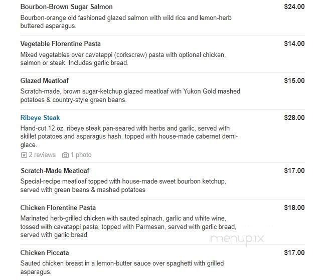 The Woodford Club - Versailles, KY menu_pic