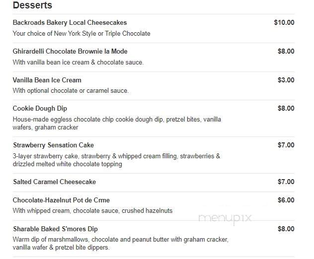 The Woodford Club - Versailles, KY menu_pic