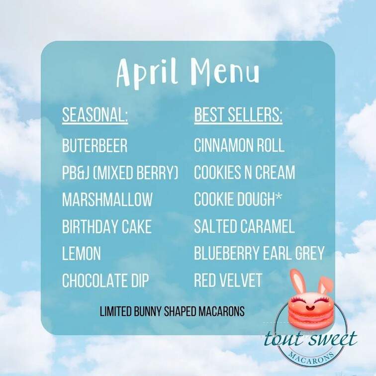 Tout Sweet Macarons - Port Royal, SC menu_pic