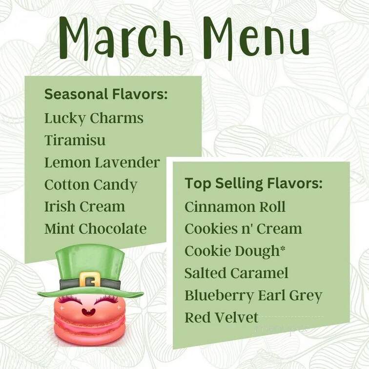 Tout Sweet Macarons - Port Royal, SC menu_pic