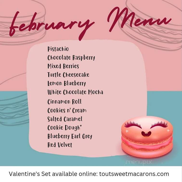 Tout Sweet Macarons - Port Royal, SC menu_pic