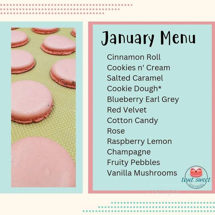 Tout Sweet Macarons - Port Royal, SC menu_pic