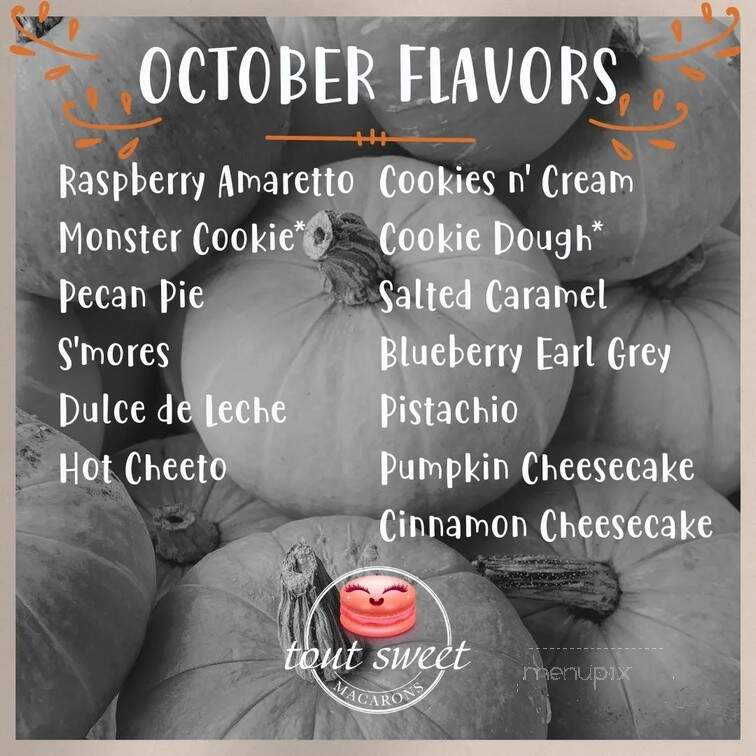 Tout Sweet Macarons - Port Royal, SC menu_pic