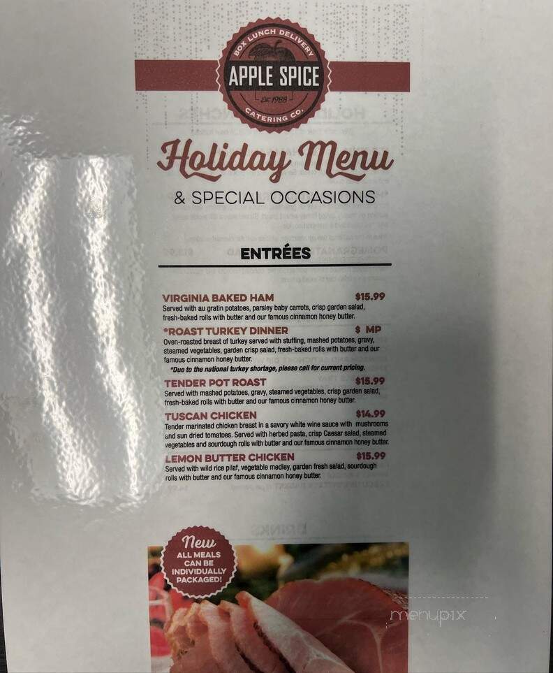 Apple Spice - Fresno, CA menu_pic