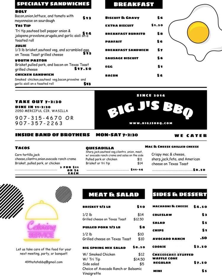 Big J's BBQ Catering - Wasilla, AK