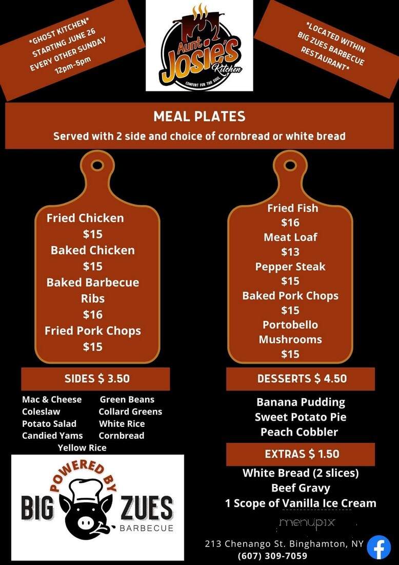 Big Zues Barbecue - Binghamton, NY menu_pic