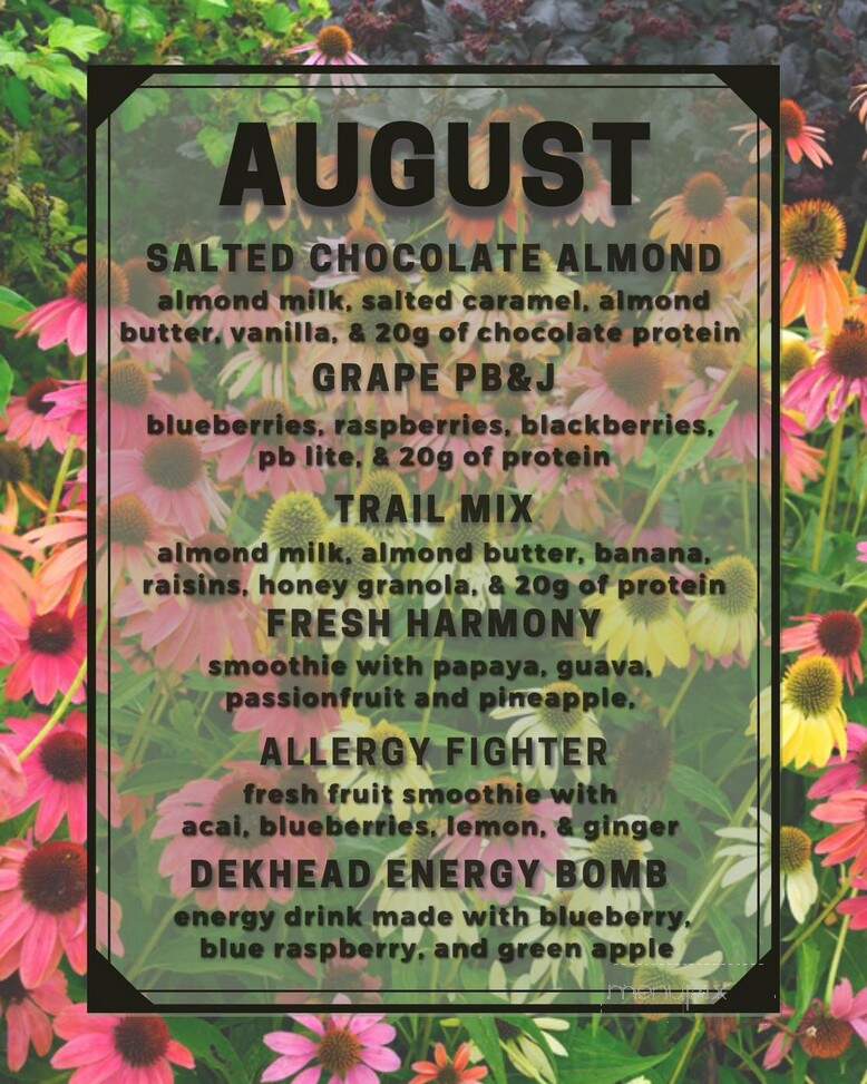Fresh Blends - Davenport, IA menu_pic