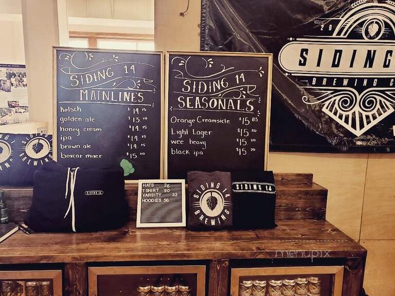 Siding 14 Brewing - Ponoka, AB menu_pic