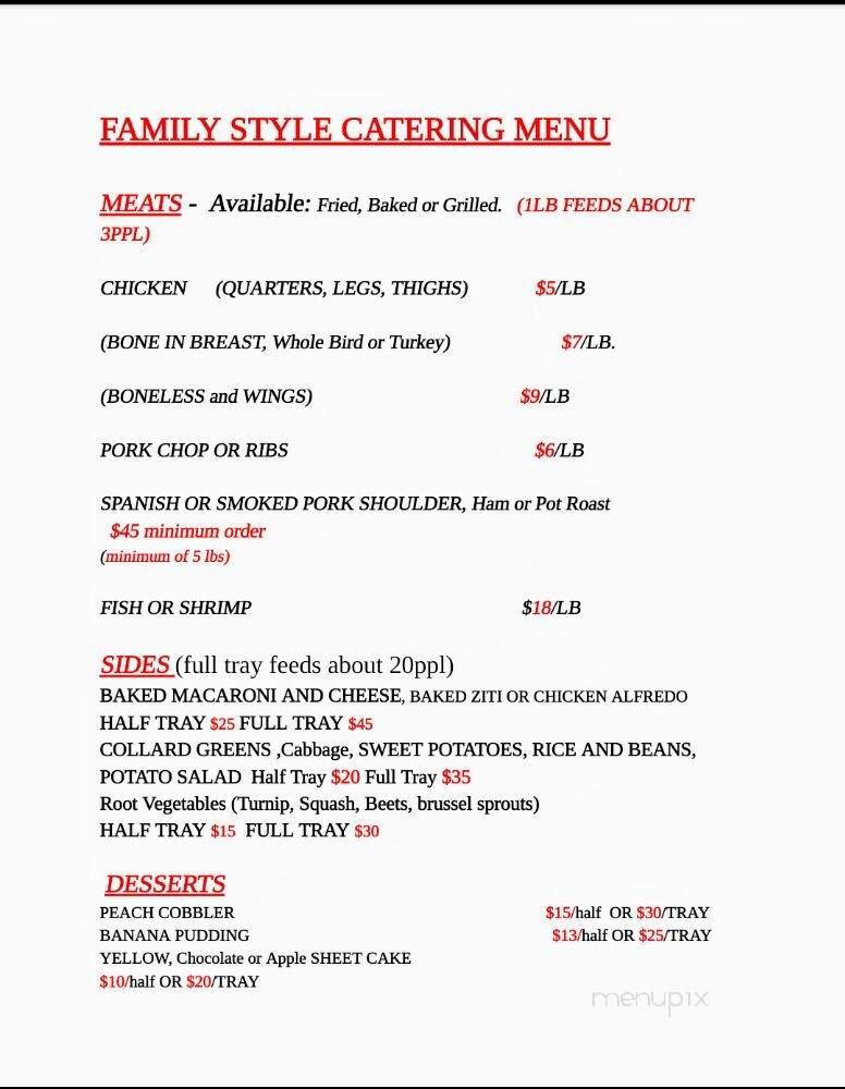 Soel SIstas - Nashua, NH menu_pic