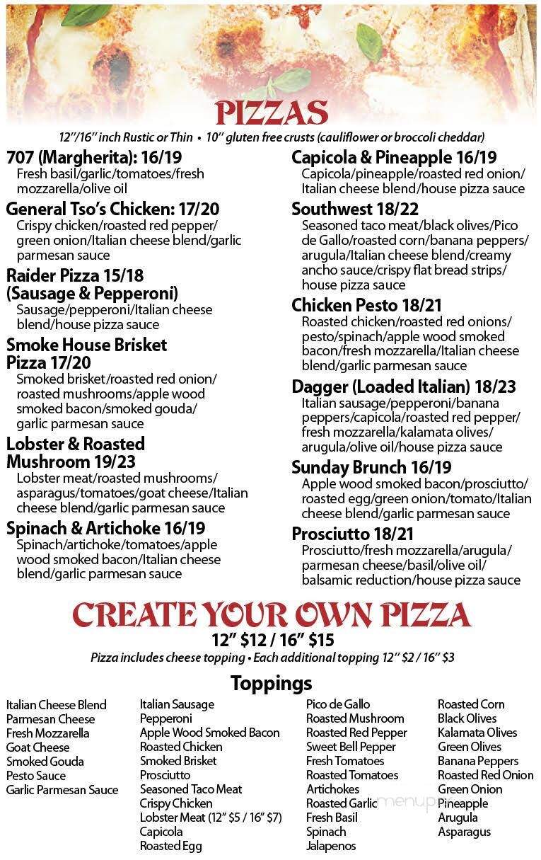 Stone Dagger Pizzeria - Kiel, WI menu_pic