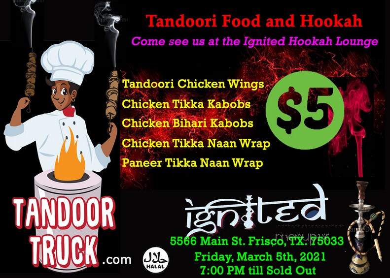 Tandoor Truck - Sachse, TX menu_pic