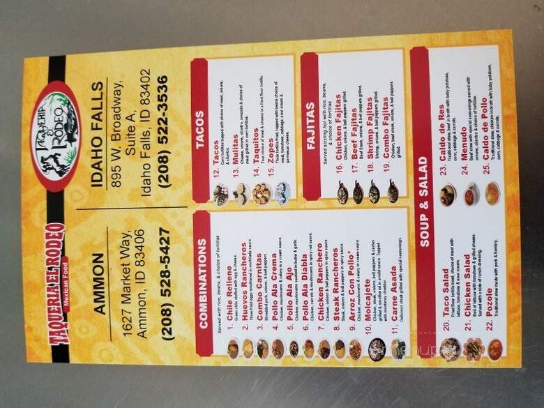 Taqueria El Rodeo - Idaho Falls, ID menu_pic