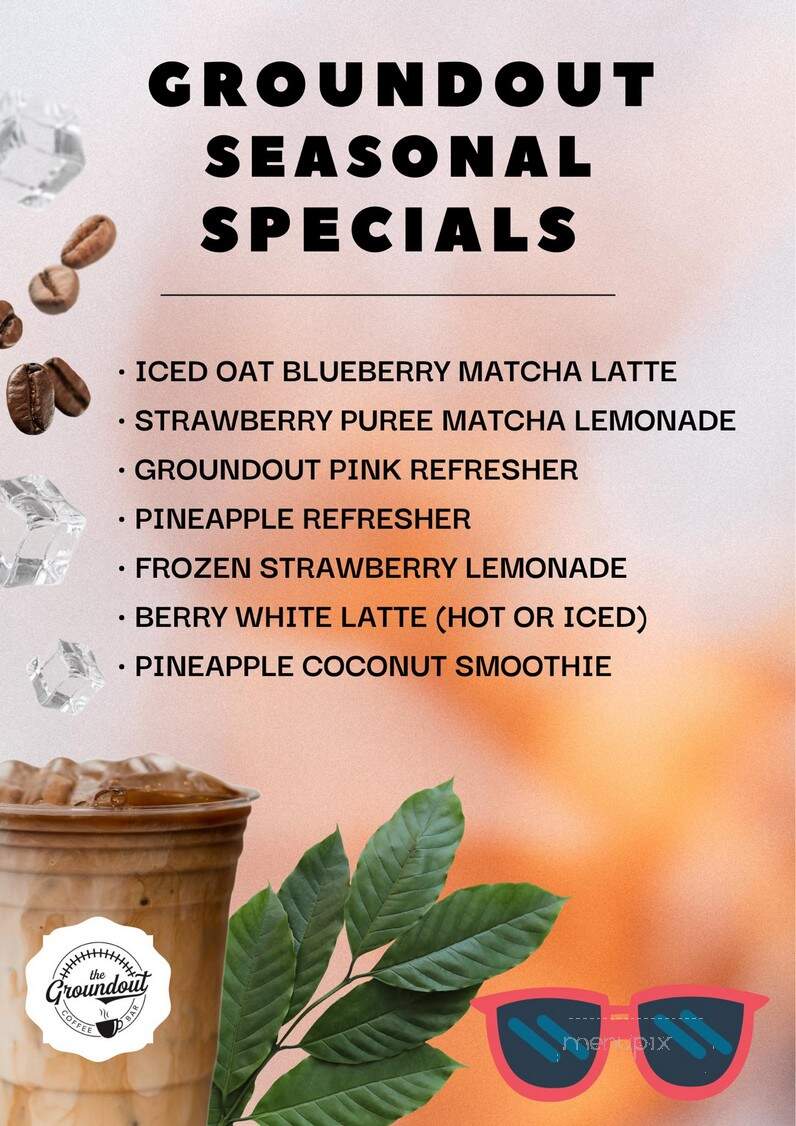 The Groundout Coffee Bar - Marion, SC menu_pic