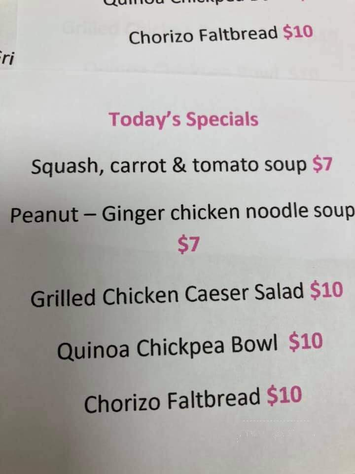 The Pink Elephant Cafe - Kingston, NY menu_pic