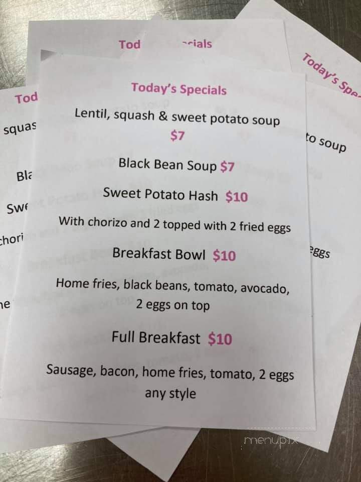 The Pink Elephant Cafe - Kingston, NY menu_pic