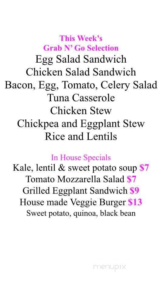 The Pink Elephant Cafe - Kingston, NY menu_pic