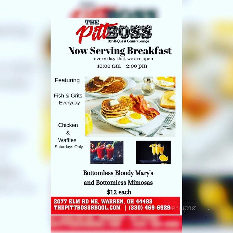 The Pitt Boss BBQ & Gamers Lounge - Warren, OH menu_pic