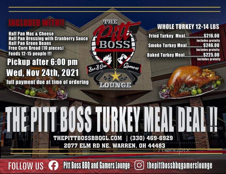 The Pitt Boss BBQ & Gamers Lounge - Warren, OH