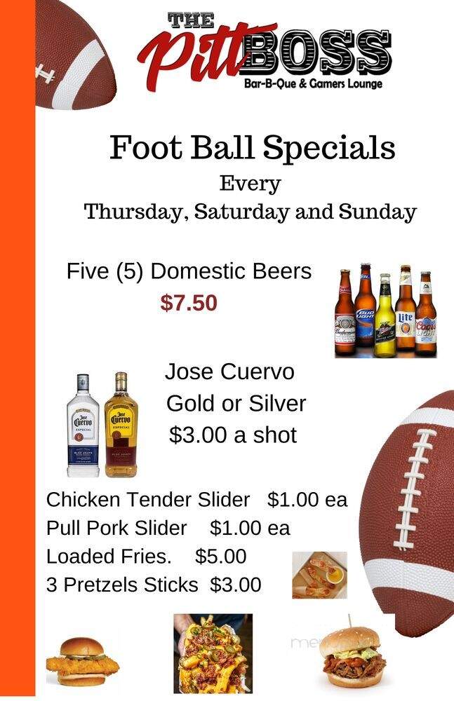 The Pitt Boss BBQ & Gamers Lounge - Warren, OH menu_pic