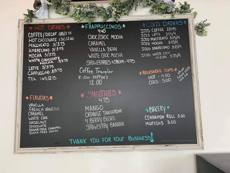 The Roasted Bean - Eden, NC menu_pic