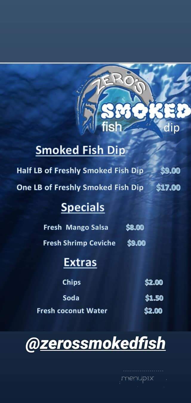 Zeros Smoked Fish - Fort Lauderdale, FL menu_pic