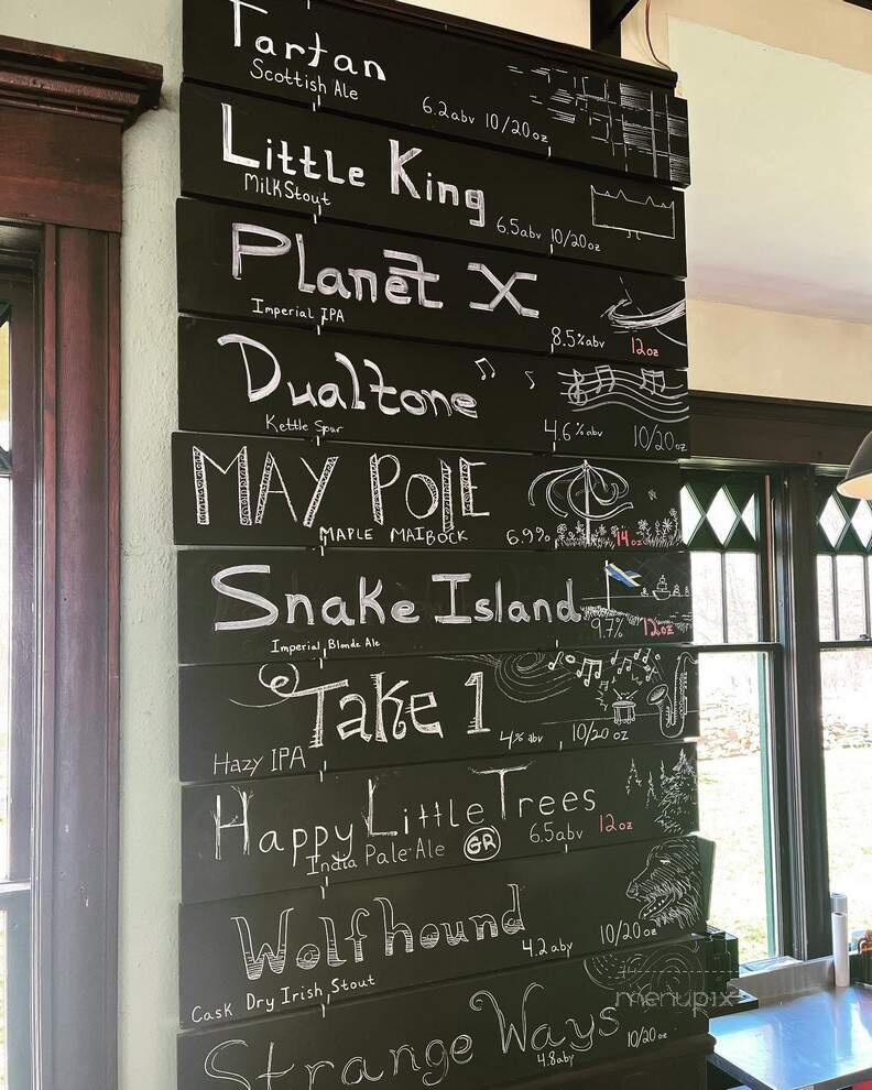 Brewery Nonic - Menomonie, WI menu_pic