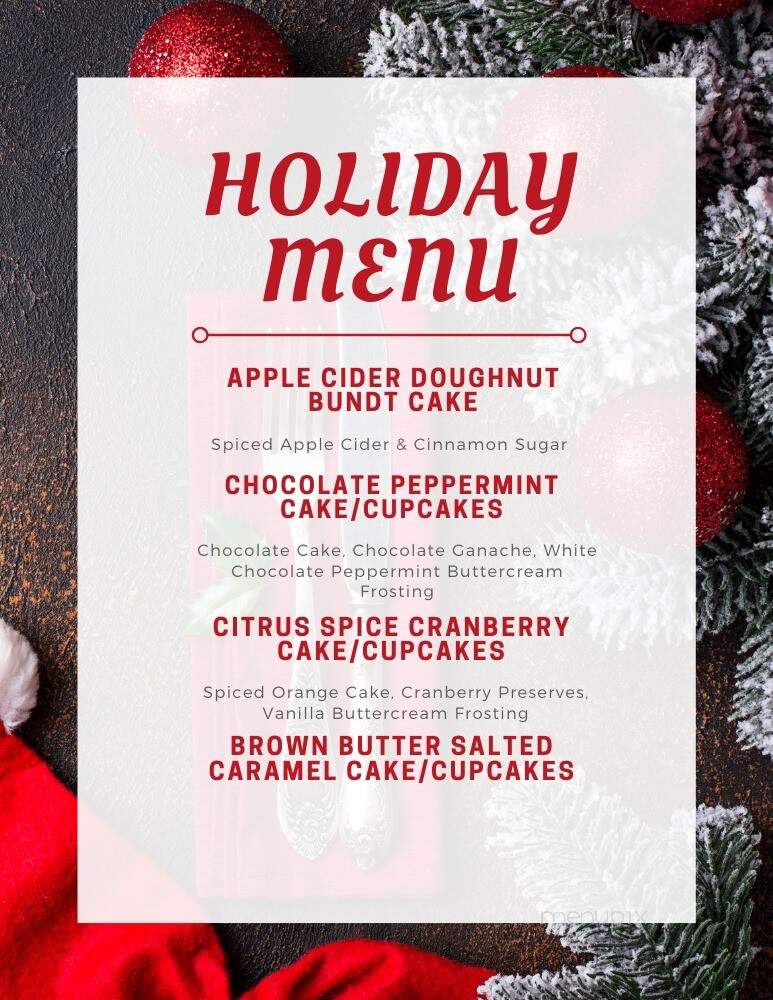 Cakes by Cammy - Carmichael, CA menu_pic